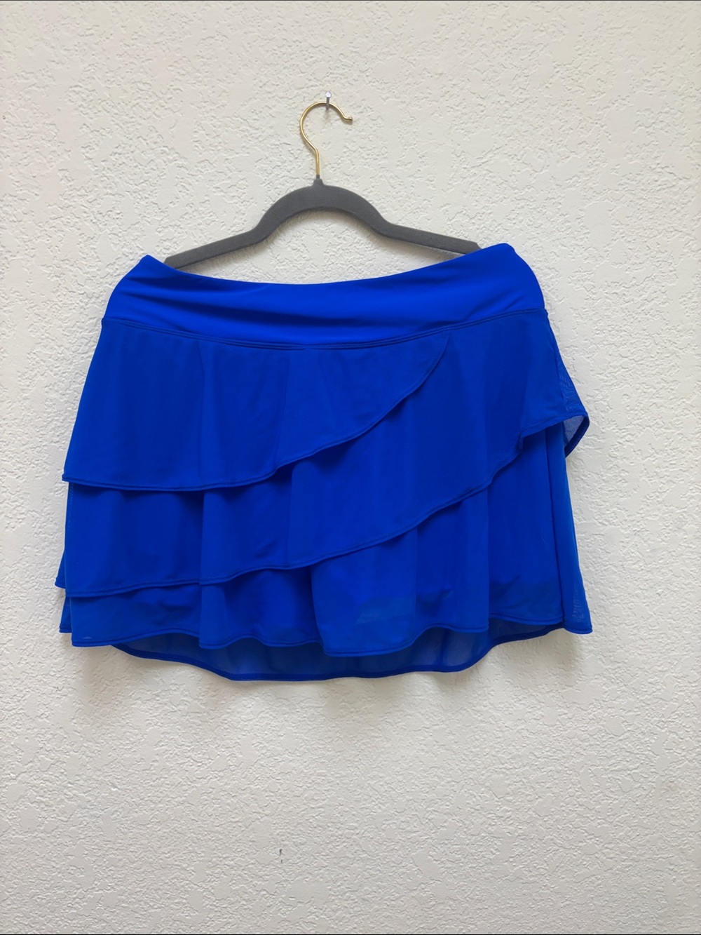 Royal Blue Layered Circle Skirt - Women's Skater Style